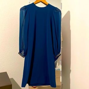 Dress new with tag color teal , long sleeve